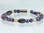 Magnetic Bracelet made with triple strength magnetic Hematite combined with Amethyst and Fluorite