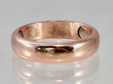 Copper ring to help relieve discomfort in a knuckle