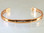 The Narrow Relief Copper Bracelet with magnets is ideal for women. This tasteful designed is often chosen by golfers.