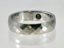 This tungsten carbide ring with Germanium for optimum balance.