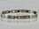 This stainless steel mineral & magnet bracelet has 1/4" wide x 3/8" long links with 18 alternating pieces of Neodymium magnets, Germanium, Infra-Red and Anion negative ion in a 7 3/4" length