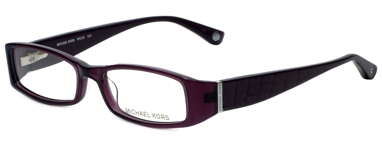 Michael Kors Designer Reading Glasses Mk232 505 In Plum 50mm Designer