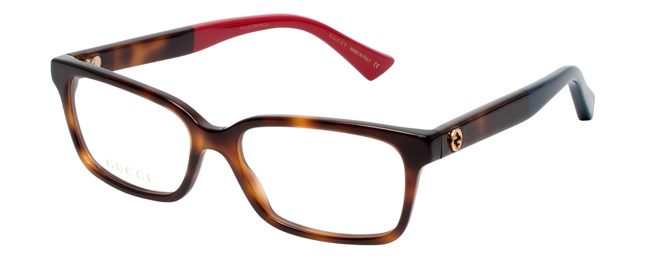 gucci glasses red and blue