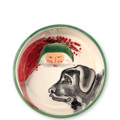Vietri Old St. Nick Dog Bowl 7.25 in OSN-78060