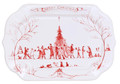 Juliska Country Estate Winter Frolic Ruby Gift Tray Merry Christmas CE77-73