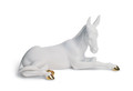 Lladro Donkey Nativity Figurine, Golden Lustre 5x9x5 in 01007147