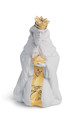 Lladro King Caspar Nativity Figurine, Golden Lustre 9x6x5 in 01007144