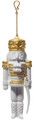 Lladro Nutcracker Christmas Ornament, Golden Lustre 6x1.5 in 01018354