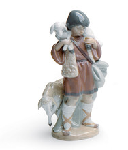 Lladro Shepherd Boy Nativity Figurine 8x4x4 in 01005485