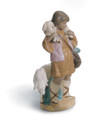 Lladro Shepherd Boy Nativity Figurine Gres 8x4x4 in 01012284