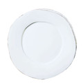 Vietri Lastra White European Dinner Plate 10.5 in. LAS-2606W