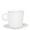 Vietri Lastra White Espresso Cup & Saucer 3 in. LAS-2609W