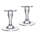William Yeoward Classic Pair of Candlesticks 5 in Glass 805479