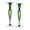 William Yeoward Emerald Pair of Candlesticks 12 in Crystal 803139