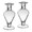 William Yeoward Lydia Pair of Candlesticks 8 in Crystal 803064