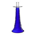 William Yeoward Miranda Candlestick Ocean Blue 15 in Glass 840038