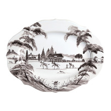 Juliska Country Estate Flint Oval Platter Stable 15x11 in CE55.94