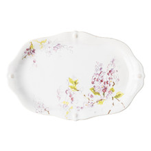 Juliska Berry & Thread Floral Sketch Wisteria Oval Platter 16x10 in FB119D.88