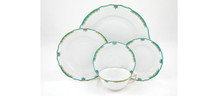 Herend Princess Victoria Turquoise 5-pc place setting