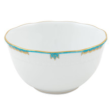 Herend Princess Victoria Turquoise Round Bowl 7.5 in ABGNTQ00362-0-00
