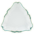 Herend Princess Victoria Turquoise Triangle Dish 9.5 in ABGNTQ01191-0-00