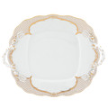 Herend Golden Elegance Square Cake Plate with Handles 9.5 in A-EO--00430-0-00