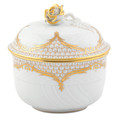 Herend Golden Elegance Sugar Bowl with Rose 6 oz A-EO--01463-0-09