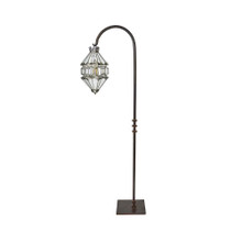 Jan Barboglio El Zocalo D'Piso Lamp Aluminium and Glass Lamp with Iron Base 12x28x75 in 1933 Spring 2020