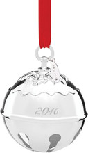 Reed and Barton Holly Bell Ornament 2016 41st Edition 3.25 in 2016