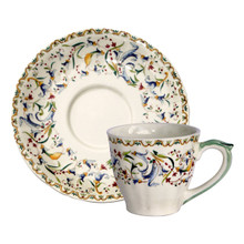 Gien Toscana Tea Cup & Saucer 1457TTHU49, 1457STHE26