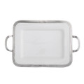 Arte Italica Tuscan Rectangular Tray with Handles, Small 16x10 in P5119M
