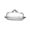 Arte Italica Tavola Clear Butter Dish 7.75x5x3.5 in TAV0556