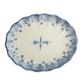 Arte Italica Burano Scalloped Oval Platter 15x12 in BUR6839
