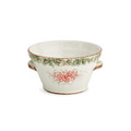 Arte Italica Natale Handled Bowl, Small 10x16.5x5 in NAT6815