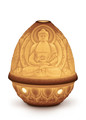 Lladro Buddha Lithophane 3.5x3.5x4.7 in 01017325