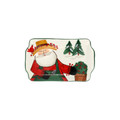 Vietri Old St. Nick  Rectangular Plate 2022 Limited Edition 7.5x5.25 in OSN-78120-LE