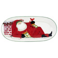 Vietri Old St. Nick Small Oval Platter 16.5x7.5 in OSN-78084