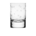 Moser Whiskey Set Glass Dandelions Clear 4 oz 36516-01