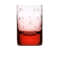Moser Whiskey Set Glass Dandelions Rosalin 4 oz 36516-08