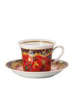 Versace Barocco Holiday Cappuccino Cup & Saucer 6 Inch 8 oz 19315-409948-14765