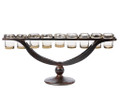 Jan Barboglio Tutjer Rail with 9 Candleholders 28x8x13 in 4334CL