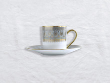 Bernardaud Elysee Espresso Cup & Saucer 1009.79