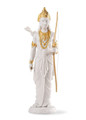Lladro Lakshman Sculpture, Golden Luster 3x4x11.8 in 01009717