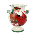 Vietri Old St. Nick 2023 Handled Cache Pot with Gifts 10x8.5x12 in OSN-78146