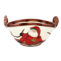 Vietri Old St. Nick 2023 Large Handled Bowl with Sleigh 16x12x8.75 in OSN-78138