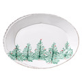 Vietri Lastra Holiday 2023 Small Oval Platter 13.5x10 in LAH-2625