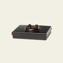 Jan Barboglio La Suerte 'Good Luck' Horseshoe Iron Box with Two Sets of Playing cards 6x5x2 in 1441