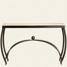 Jan Barboglio Chapel Entrance Table with Torreon Stone Top 54x16x34 in 2489