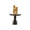 Jan Barboglio San Miguel Iron Candlestick Holder with Five Barboglio Pilar Candles 15x15x12 in 4445