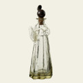 Jan Barboglio Angel Bendito Large Decanter with Iron Angel Halo Topper 5x4x13 in 5552